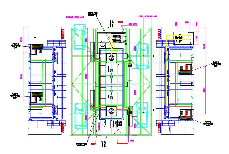 Modular General arrangement drawing